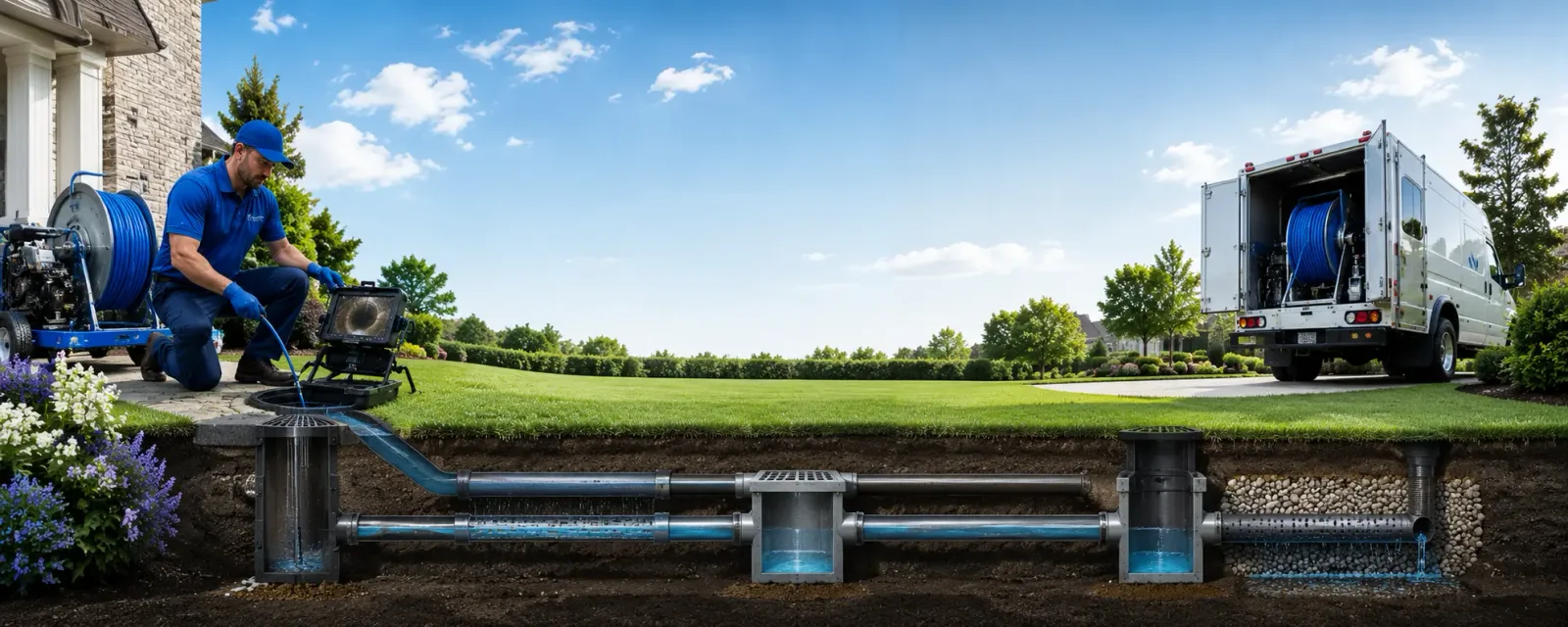 Outdoor drain cleaning information for Pomfret Center, CT